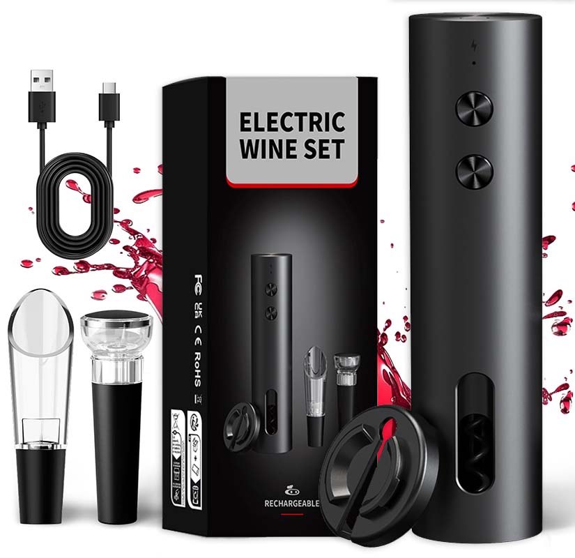 Wine Opener Electric - Conjunto Abridor de Vinho Elétrico 4