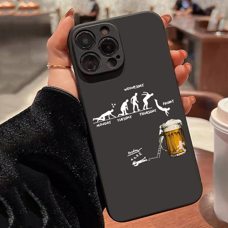 Beer & Wine Grab - Capa de telefone criativa com tema