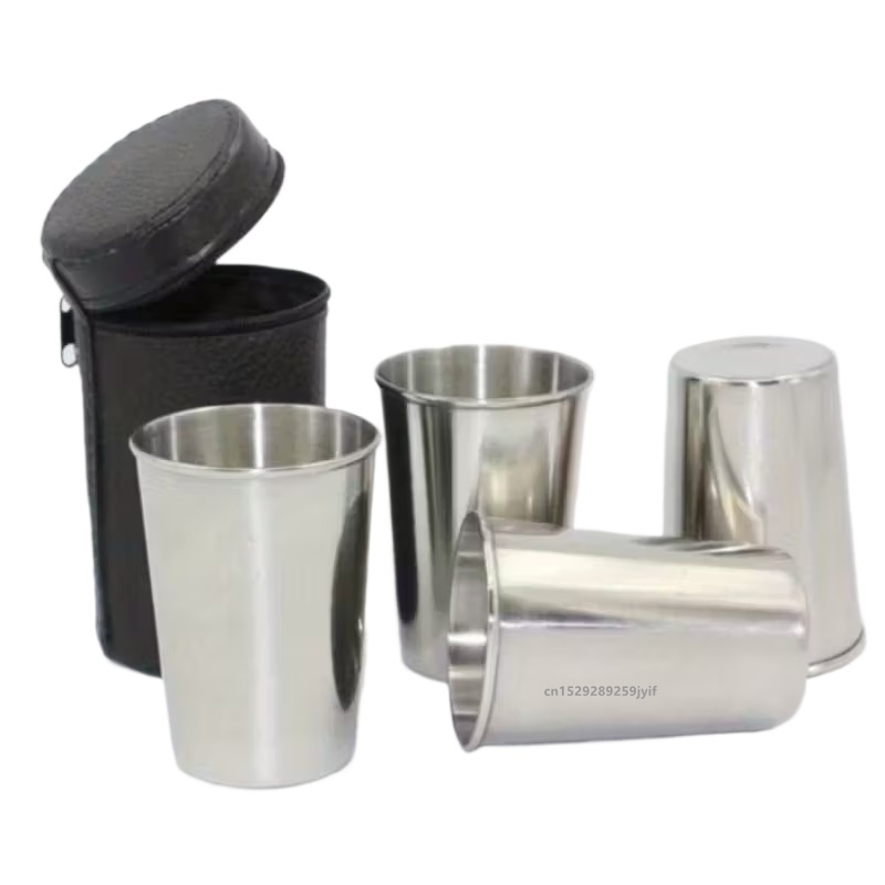 Beer Flight Set - Conjunto de 4 mini copos portáteis