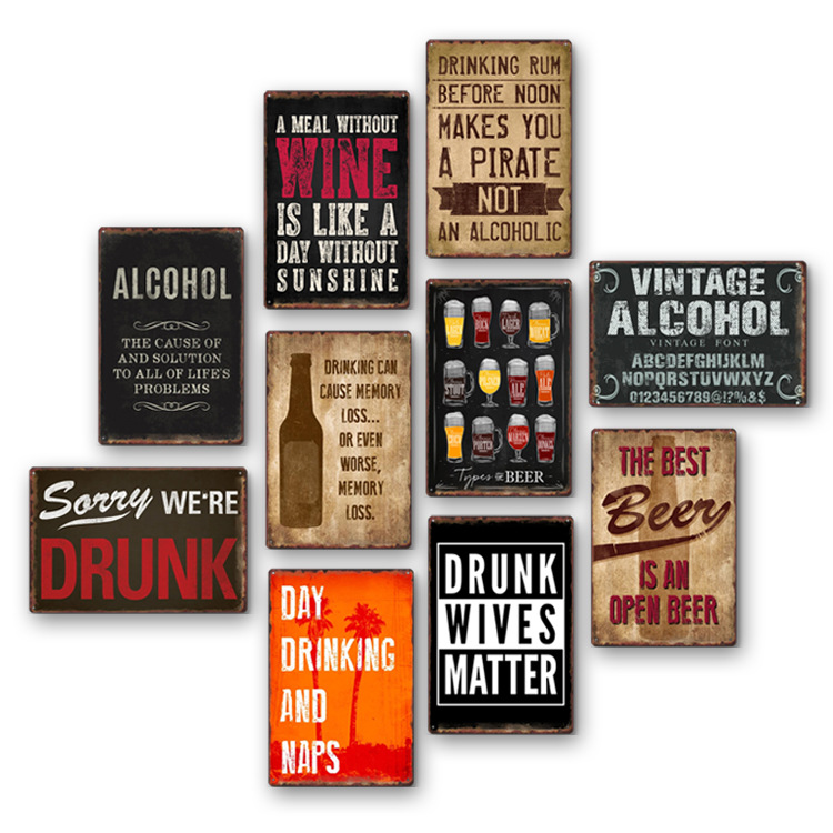 Wine Beer Europe - Pintura em lata com tema de