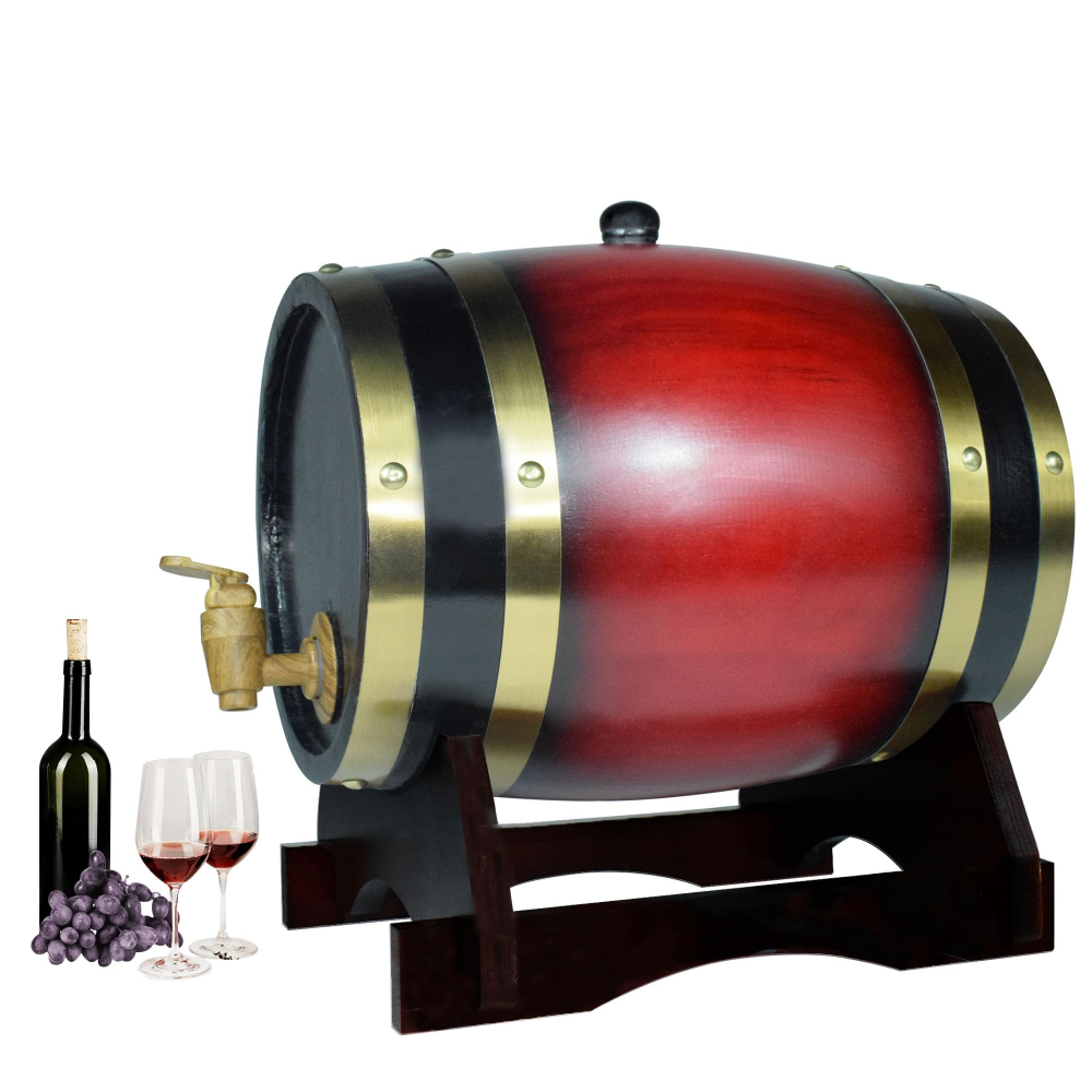 Wine Beer Spirit - Decantador de Barril de Carvalho para