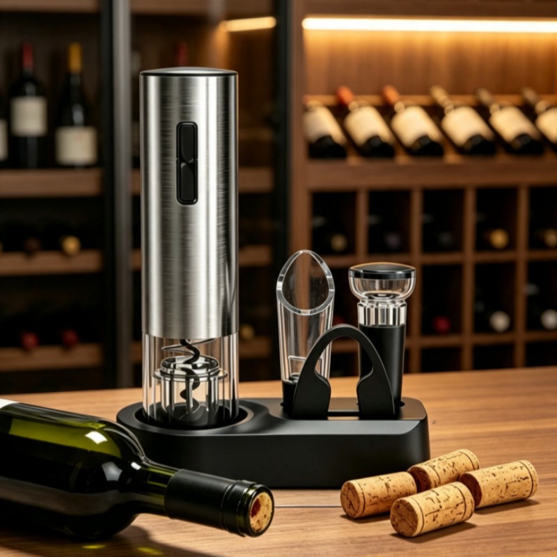 Wine Opener Electric - Abridor de Vinho Elétrico USB, Abridor