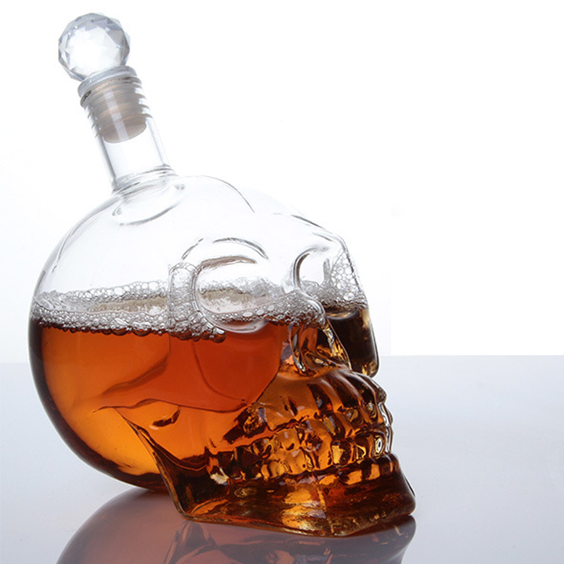 Wine Beer Spirit - Criativo Crystal Skull Head Decanter, Garrafa