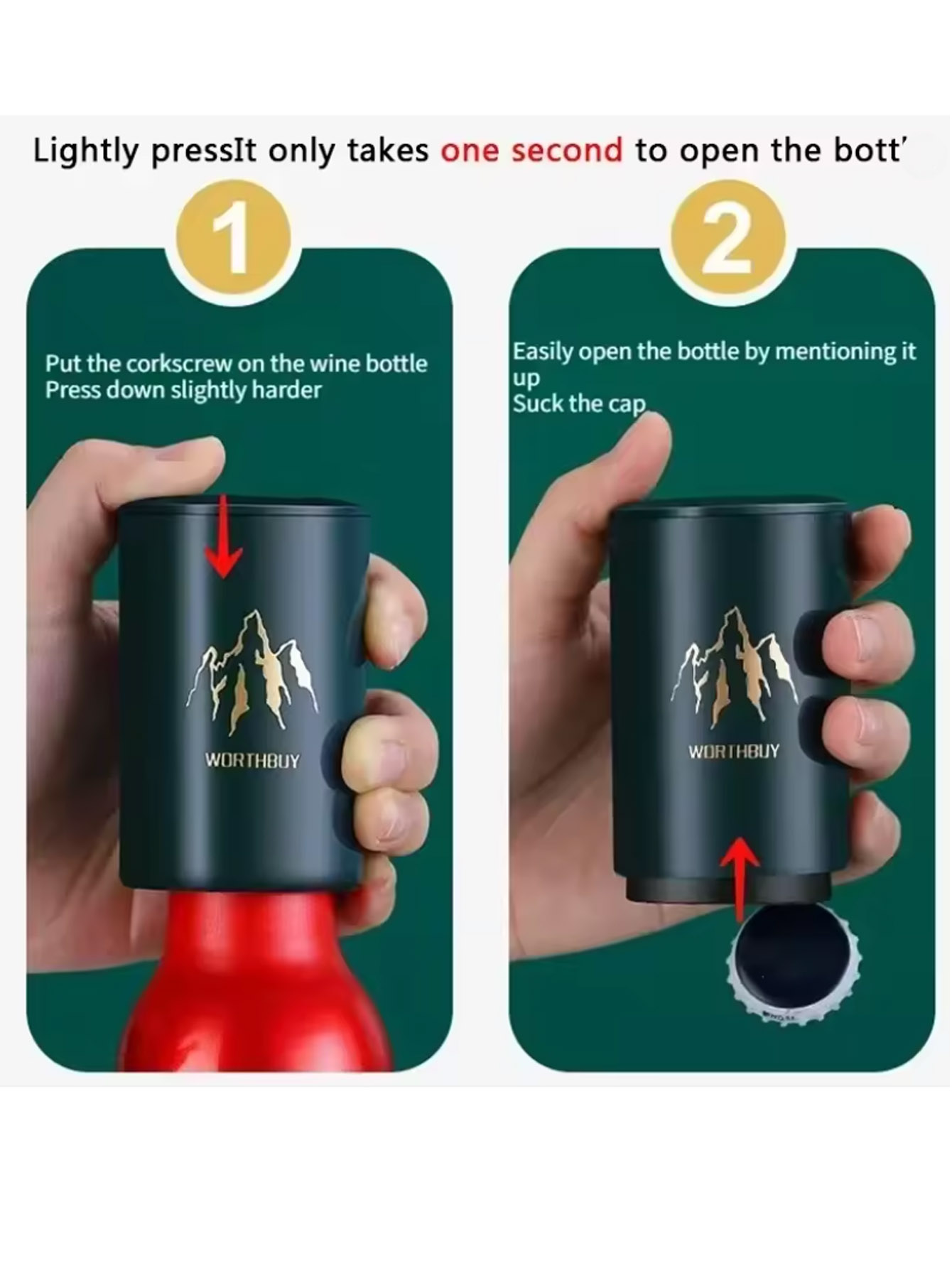 Wine Beer Bottle - Abridor automático de garrafa de cerveja,