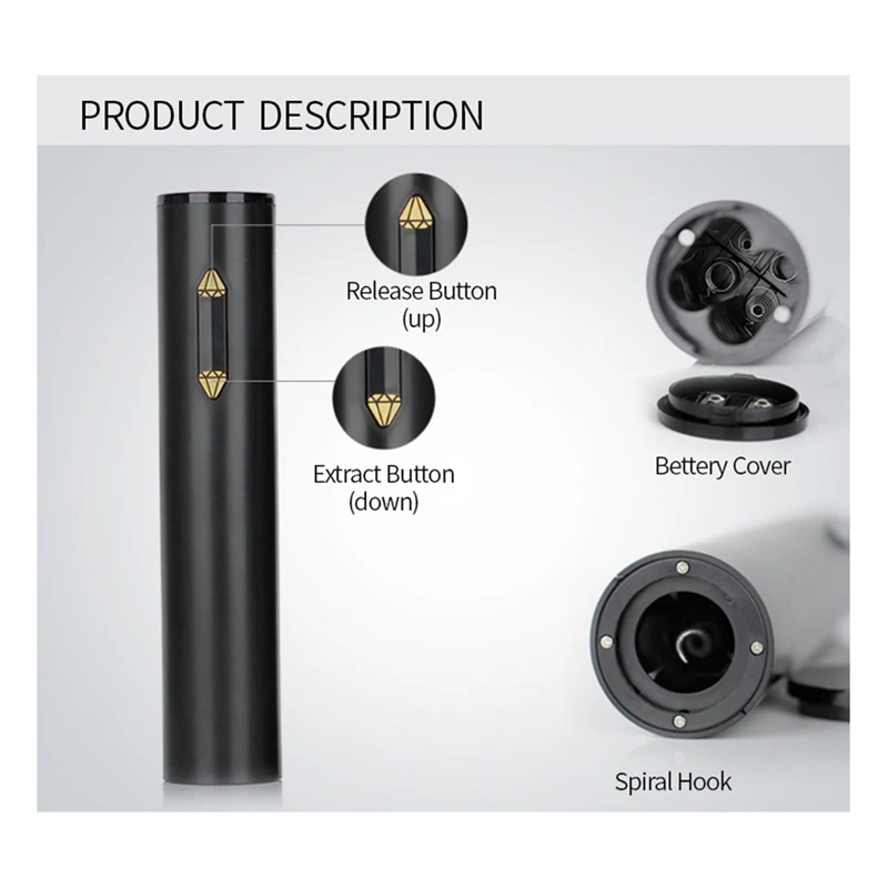 Abridor elétrico automático do - Wine Opener Electric avaliação e preço