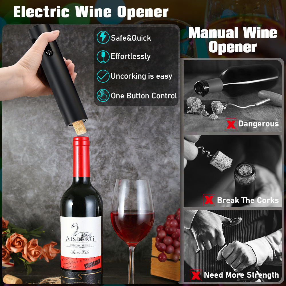 Abridor de vinho automático co - Wine Opener Electric avaliação e preço