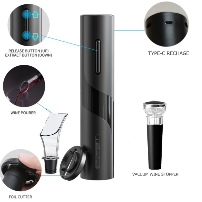 Recarregável multifuncional el - Wine Opener Electric avaliação e preço