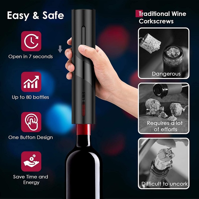 Recarregável multifuncional el - Wine Opener Electric avaliação e preço