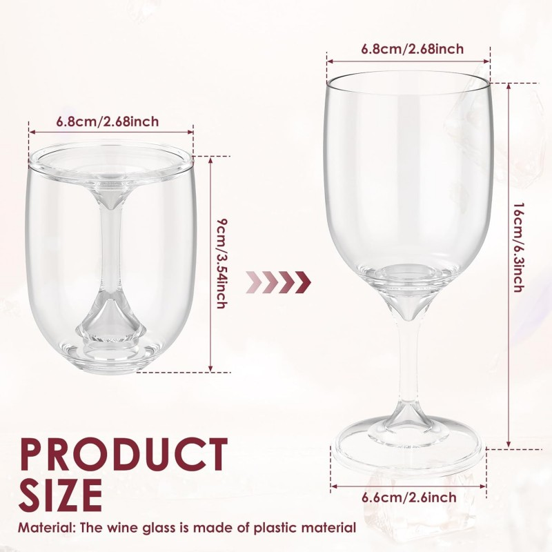 Copo de vinho dobrável transpa - Wine & Beer Unlimited Spirits avaliação e preço