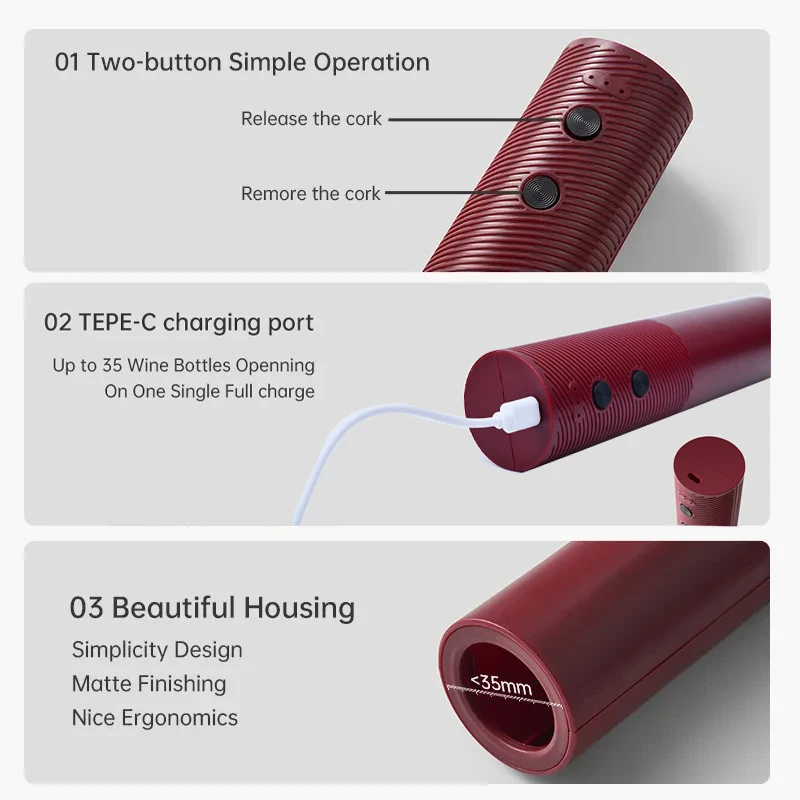 Abridor de Garrafa de Vinho El - Wine Opener Electric avaliação e preço