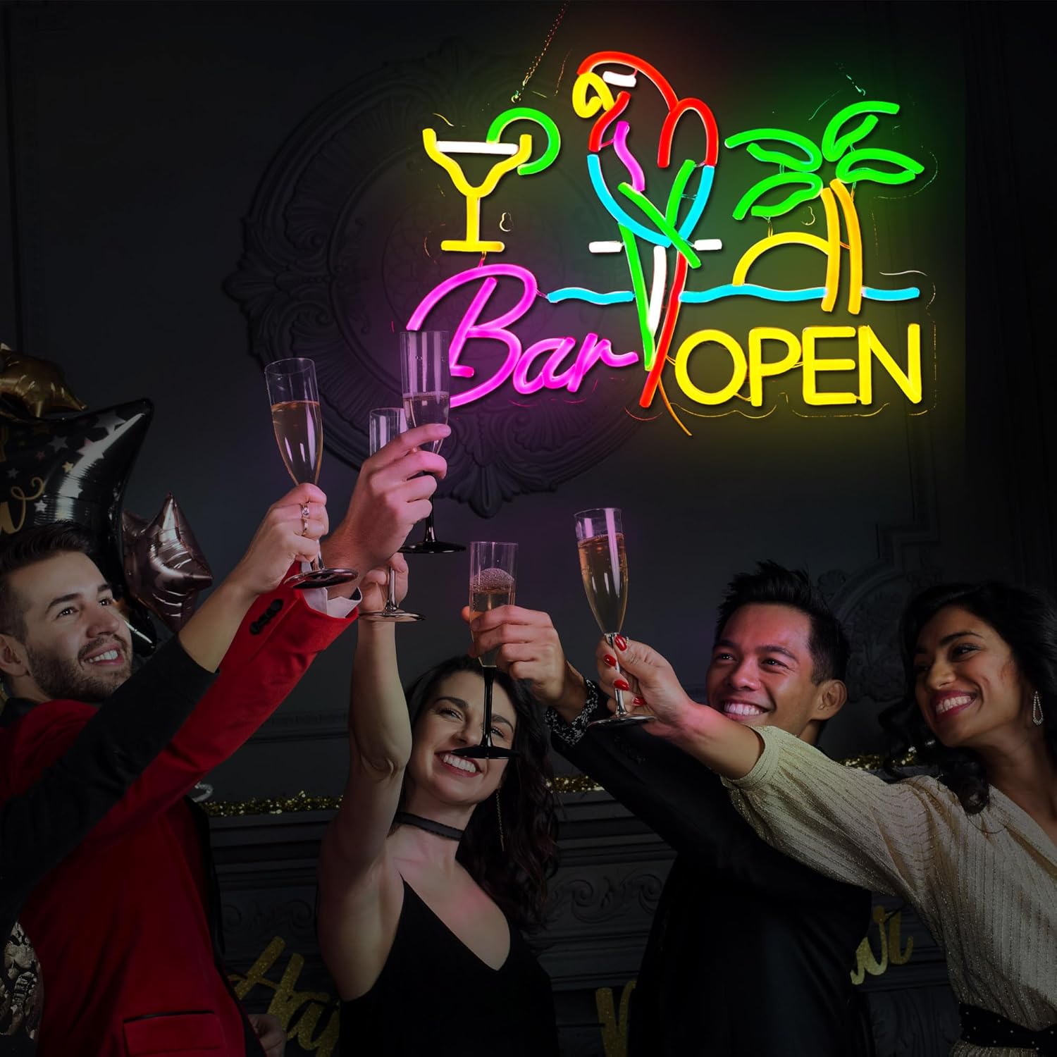 Letreiro Neon Aberto para Bar, - Beer & Wine Grab avaliação e preço