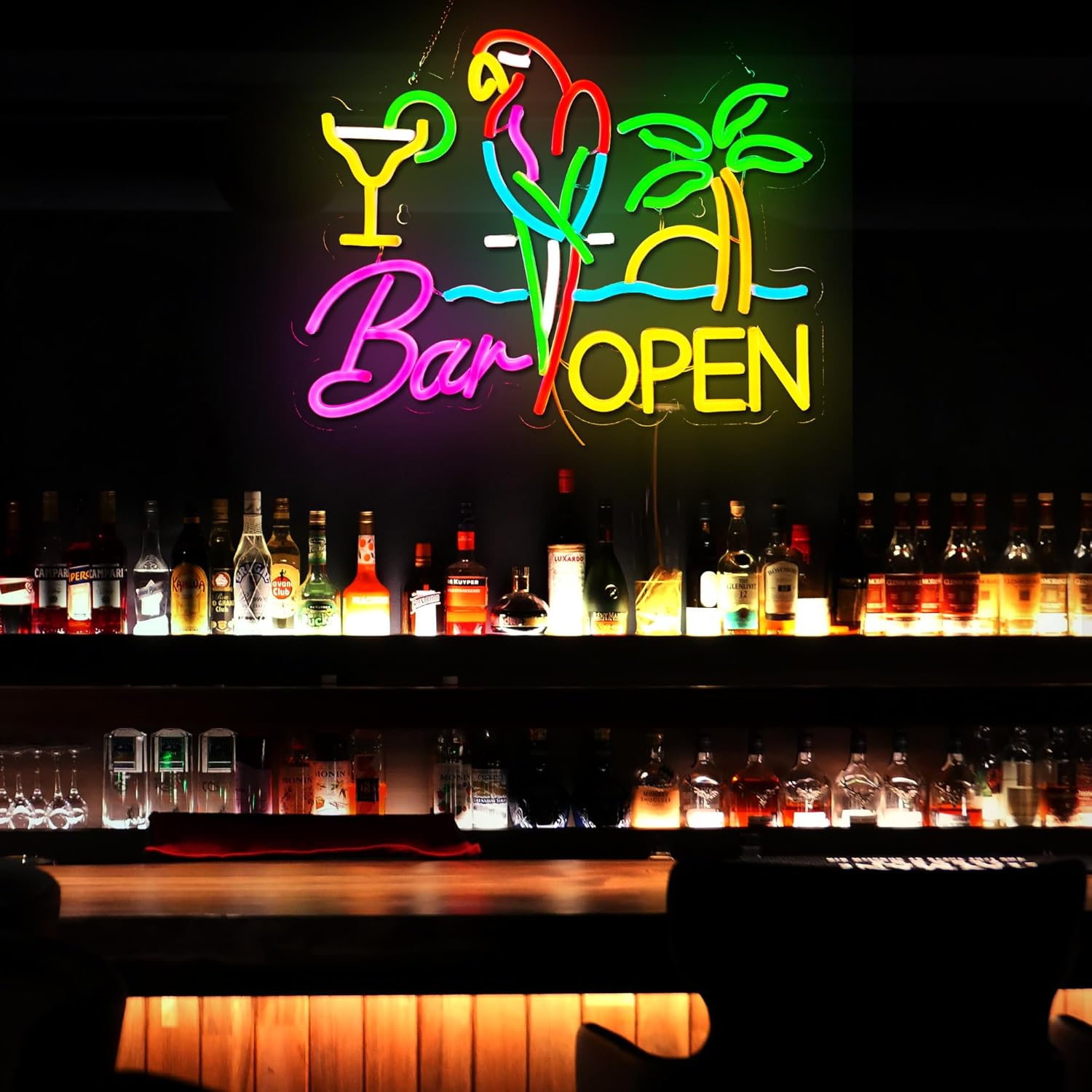 Letreiro Neon Aberto para Bar, - Beer & Wine Grab avaliação e preço