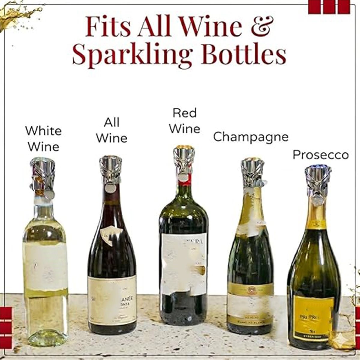 (A02R) 2 Peças de Tampa para V - Wine & Beer Unlimited Spirits avaliação e preço