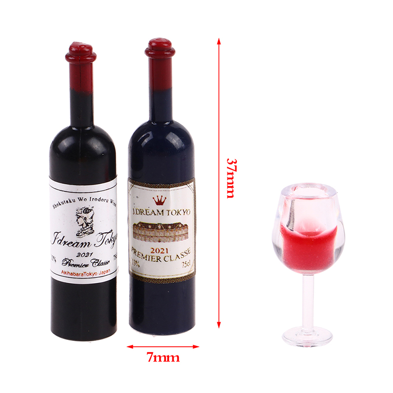 5 pçs 1:12 casa de bonecas em  - Wine Y Beer avaliação e preço