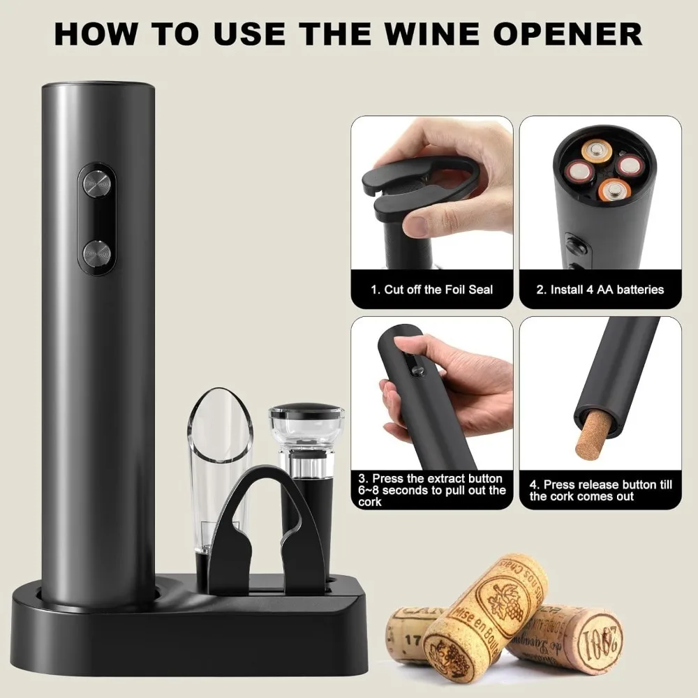 Conjunto abridor de garrafa de - Wine Opener Electric avaliação e preço